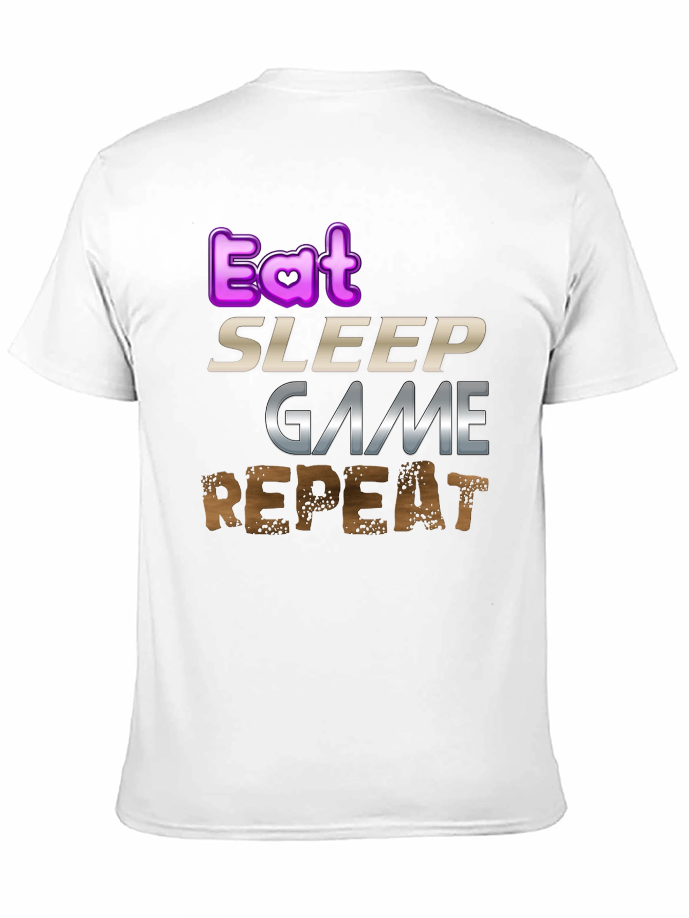 Eat Sleep Game Repeat Gamer T-Shirt