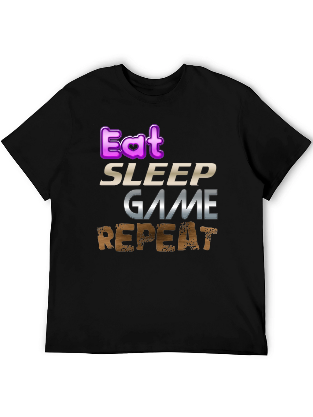Eat Sleep Game Repeat Gamer T-Shirt