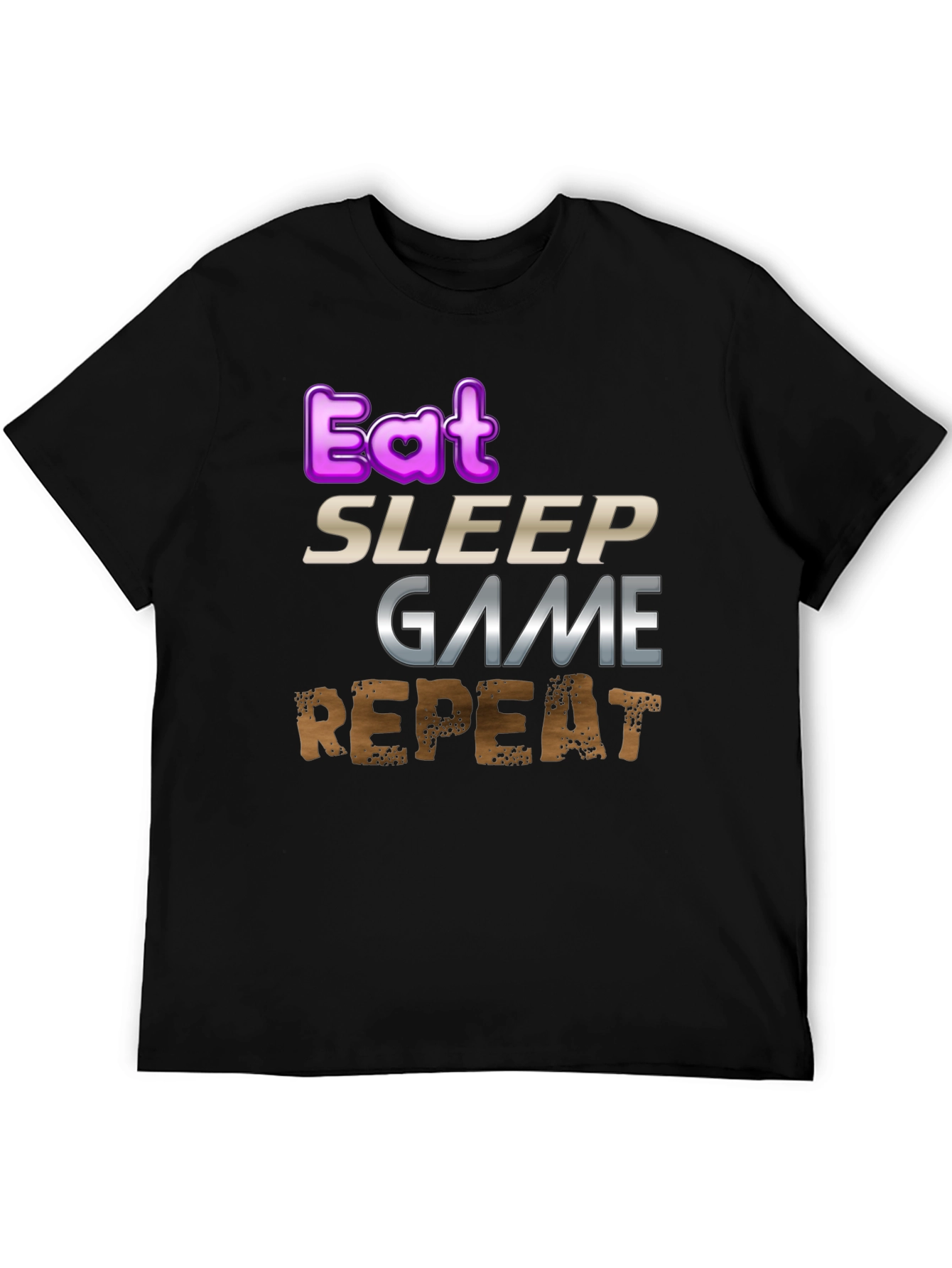 Eat Sleep Game Repeat Gamer T-Shirt