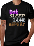 Eat Sleep Game Repeat Gamer T-Shirt