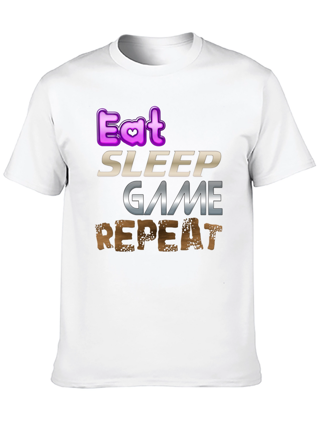 Eat Sleep Game Repeat Gamer T-Shirt