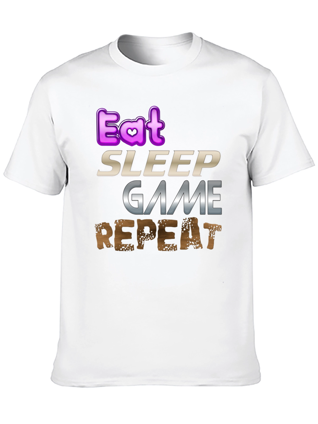 Eat Sleep Game Repeat Gamer T-Shirt