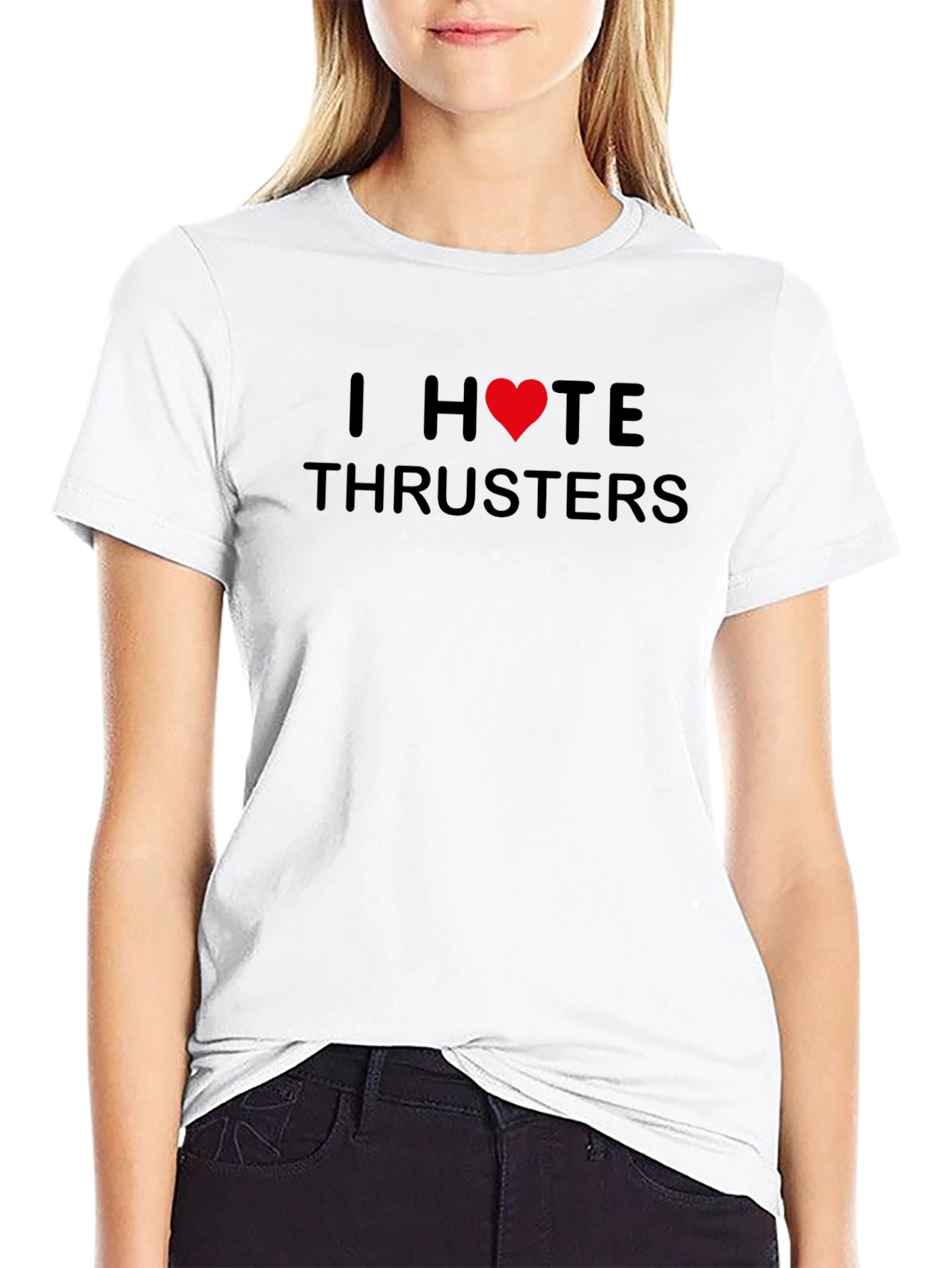 I Heart HATE Thrusters Black Graphic T-Shirt