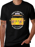 Vinyl vs Boombox Graphic T-Shirt