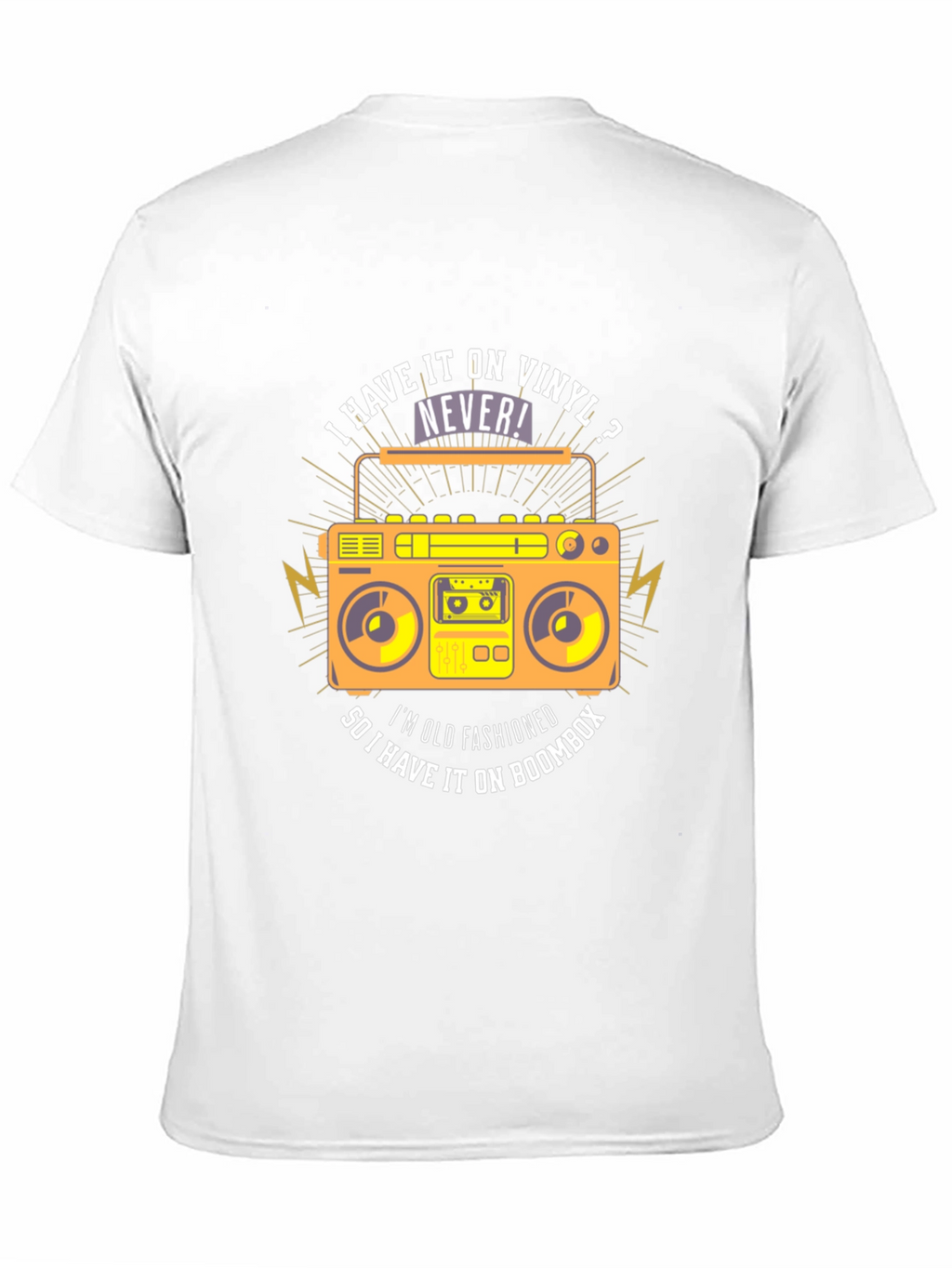 Vinyl vs Boombox Graphic T-Shirt