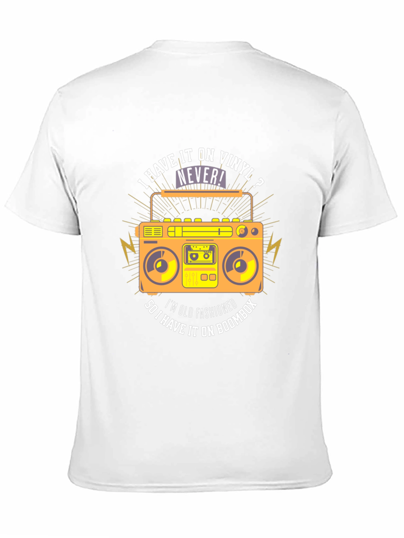 Vinyl vs Boombox Graphic T-Shirt