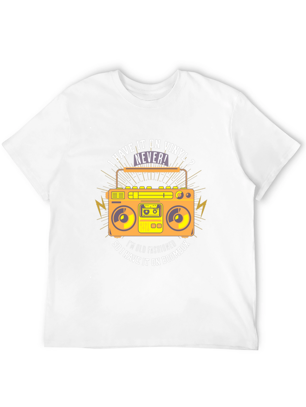 Vinyl vs Boombox Graphic T-Shirt