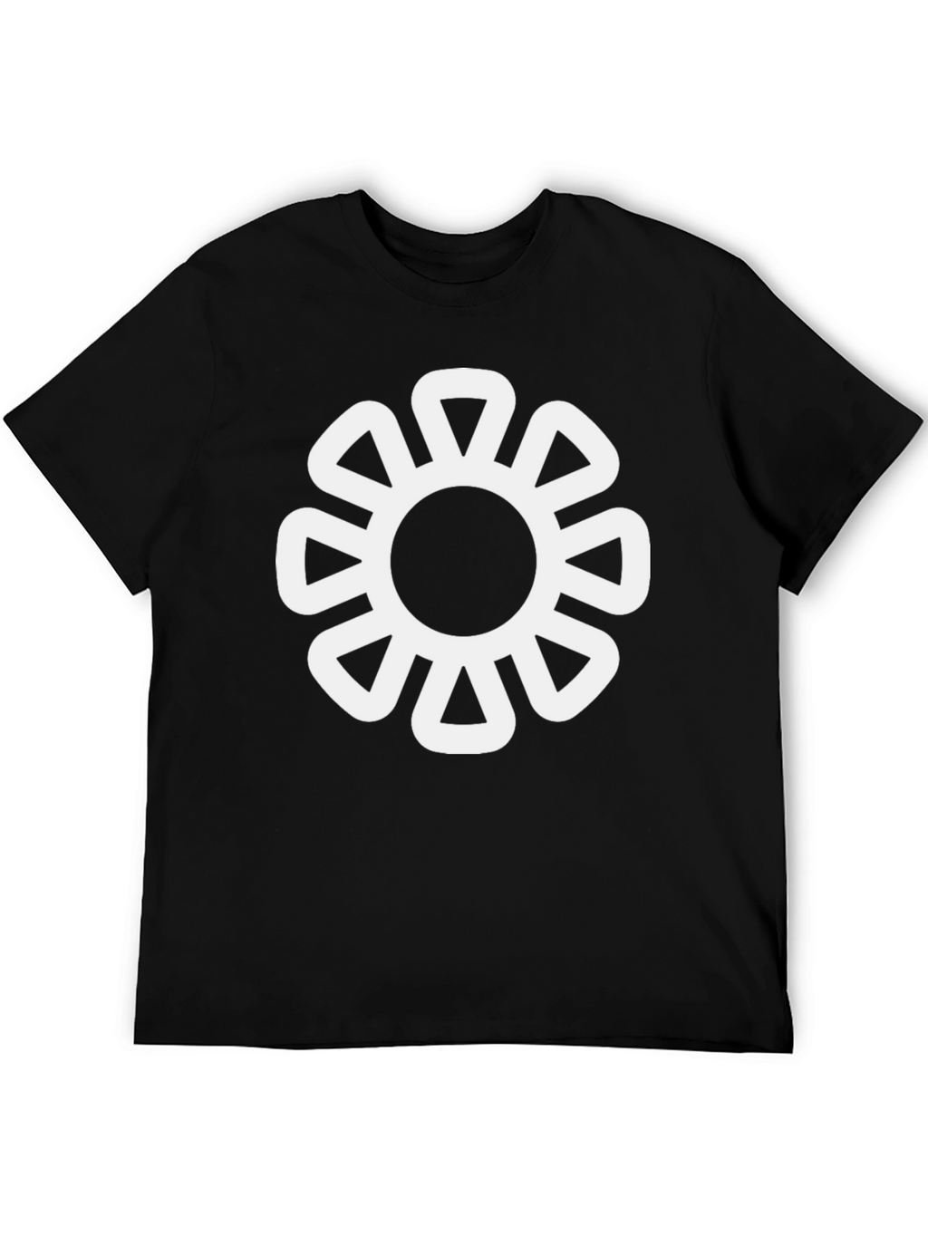 Stylish Black Tee with Sankofa Dwennimmen Symbol