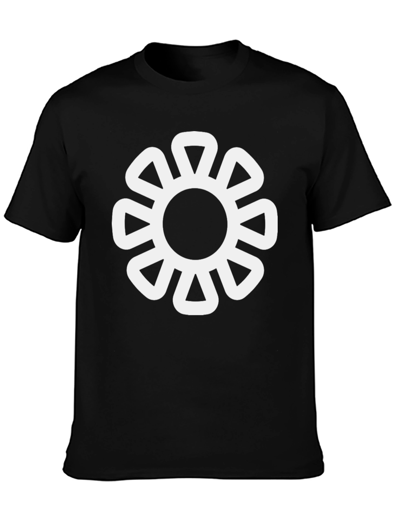 Stylish Black Tee with Sankofa Dwennimmen Symbol