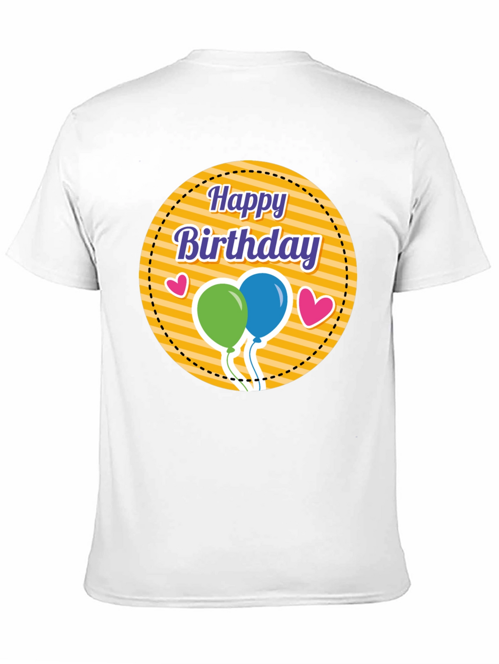Happy Birthday Graphic Tee - Black T-Shirt