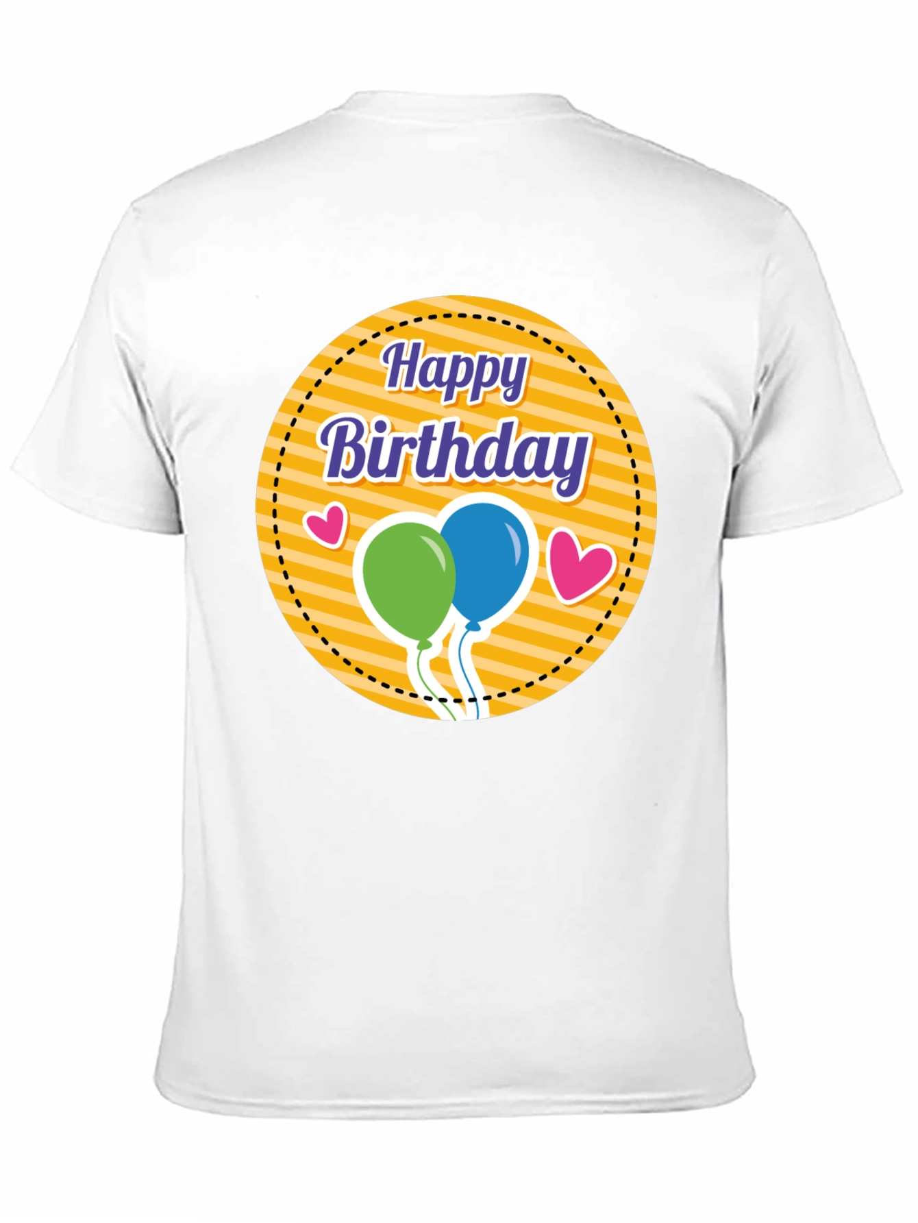 Happy Birthday Graphic Tee - Black T-Shirt