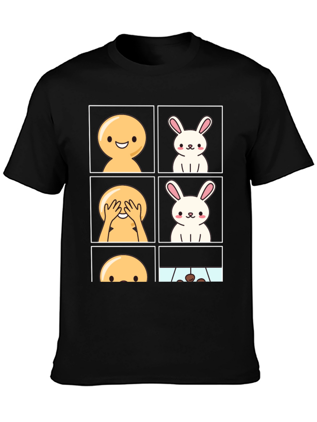 Funny Peek-a-Boo Bunny T-Shirt