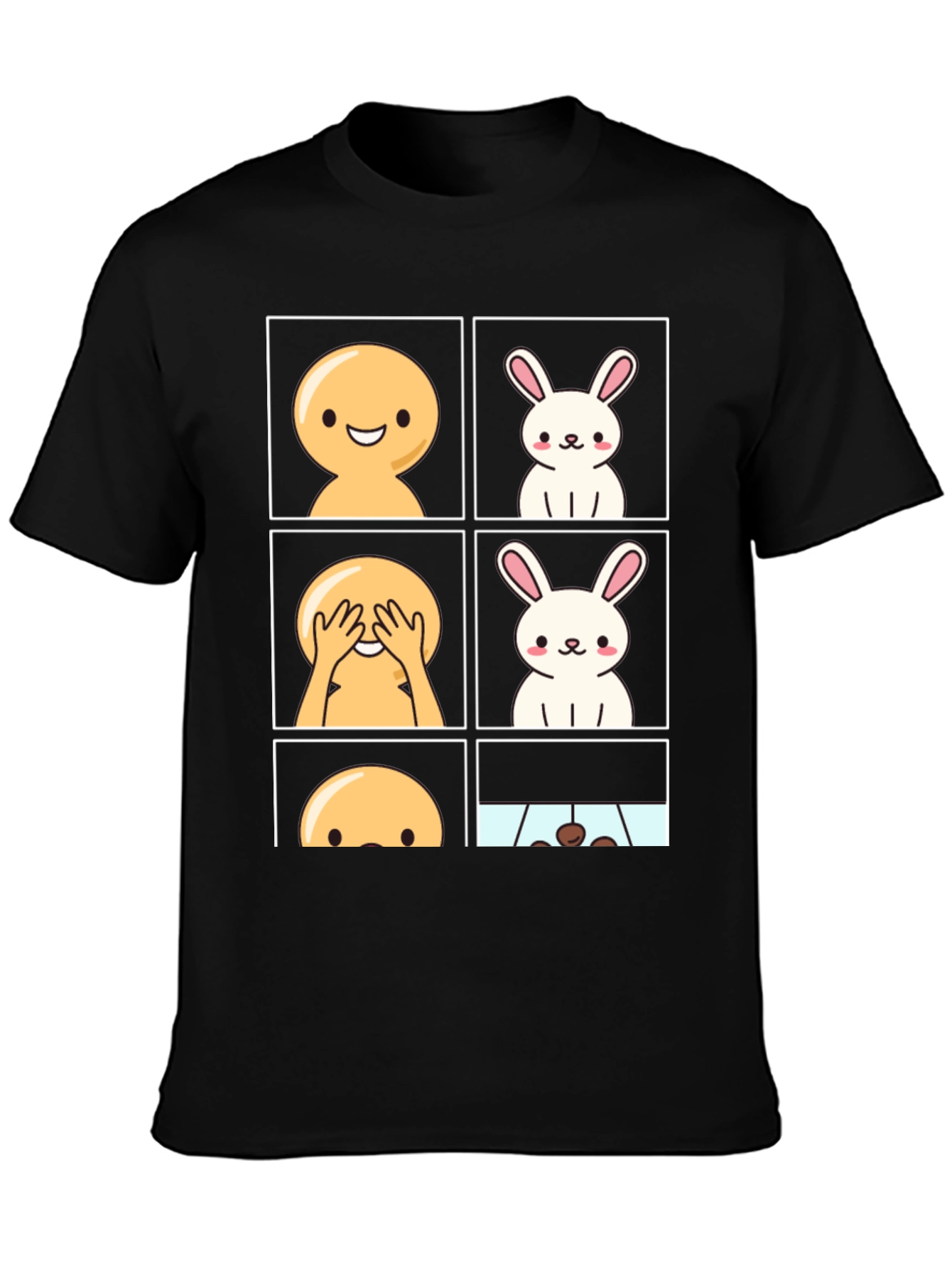 Funny Peek-a-Boo Bunny T-Shirt