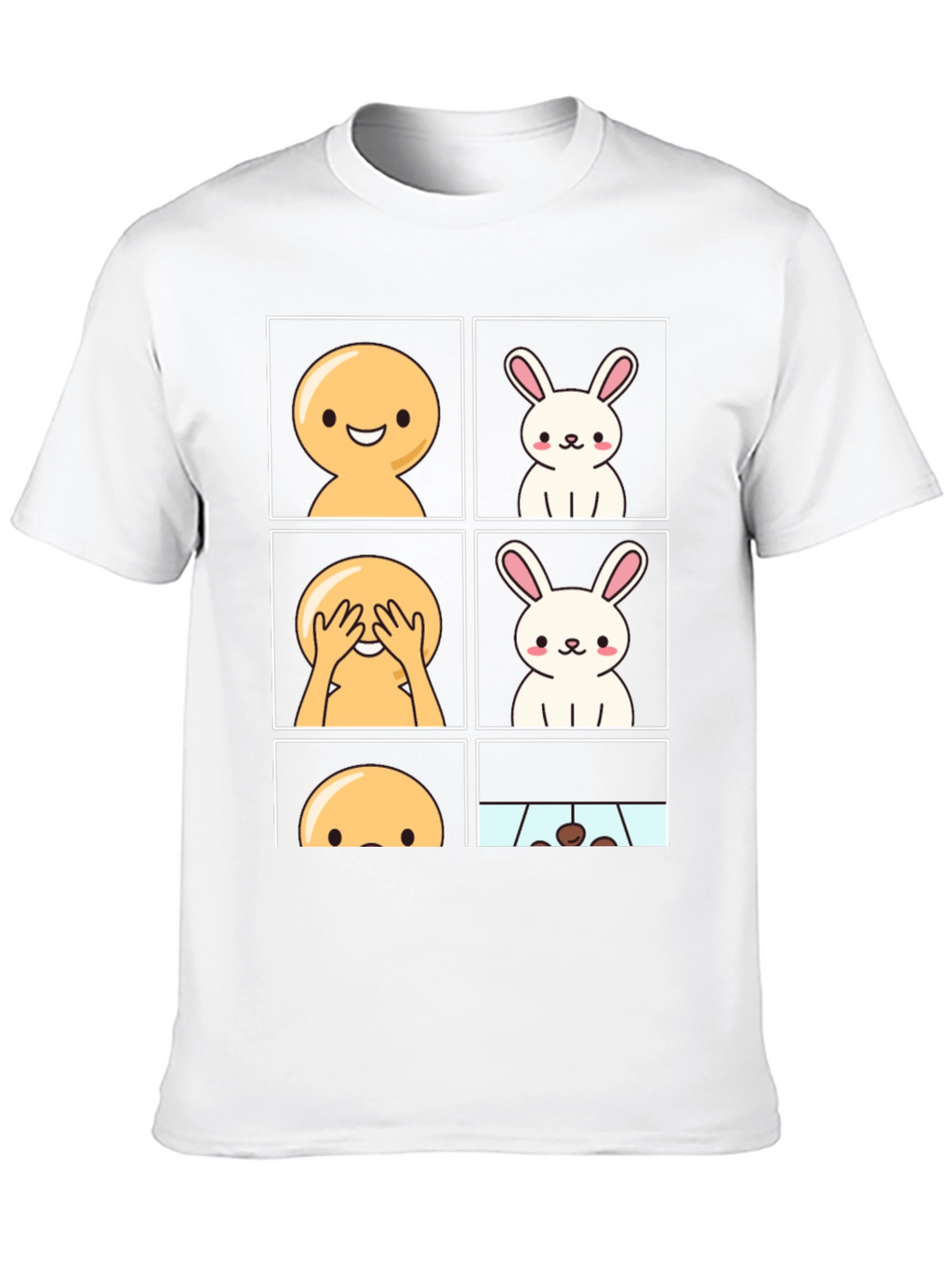 Funny Peek-a-Boo Bunny T-Shirt