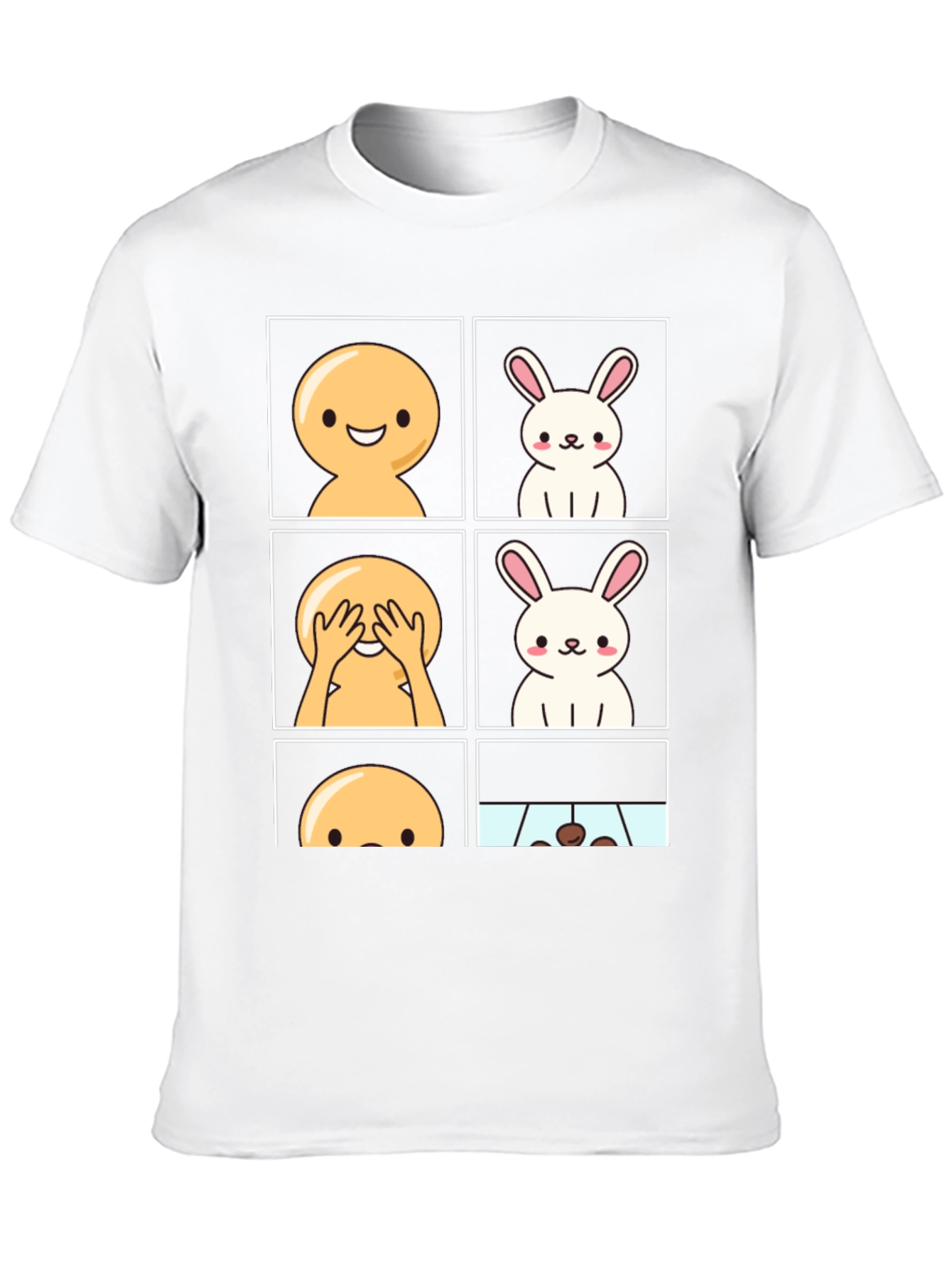 Funny Peek-a-Boo Bunny T-Shirt