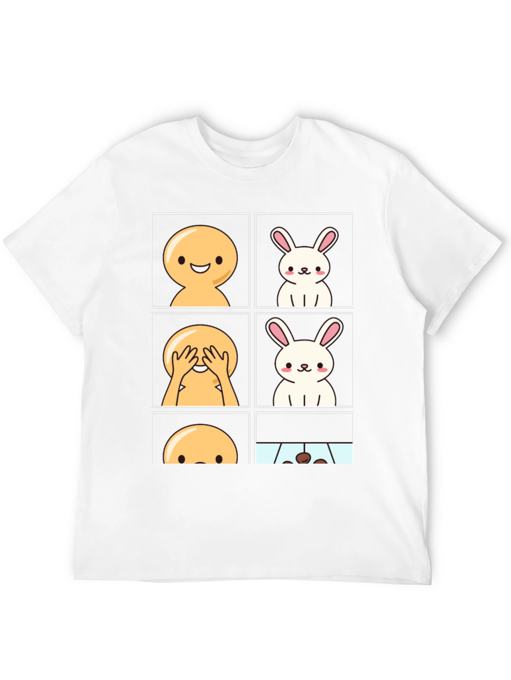 Funny Peek-a-Boo Bunny T-Shirt