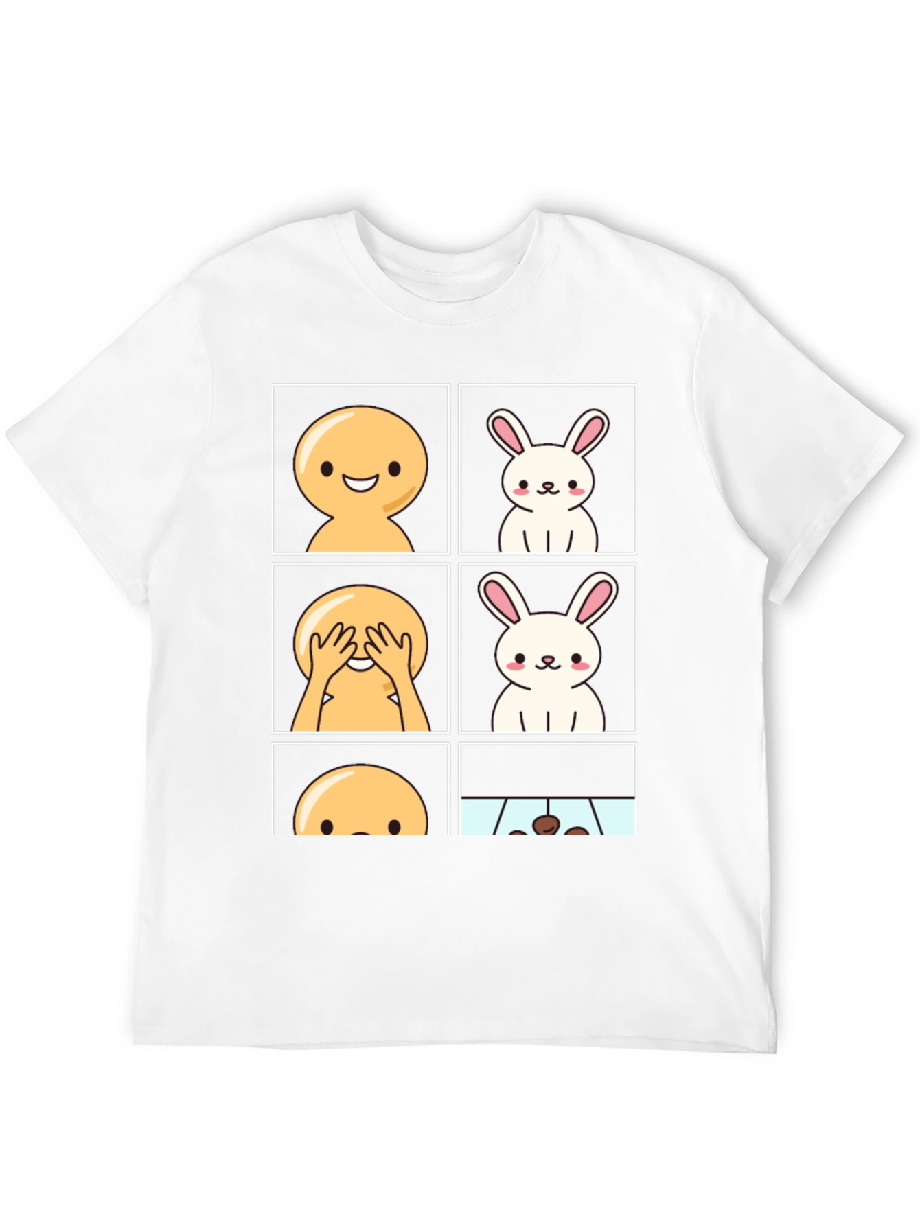 Funny Peek-a-Boo Bunny T-Shirt