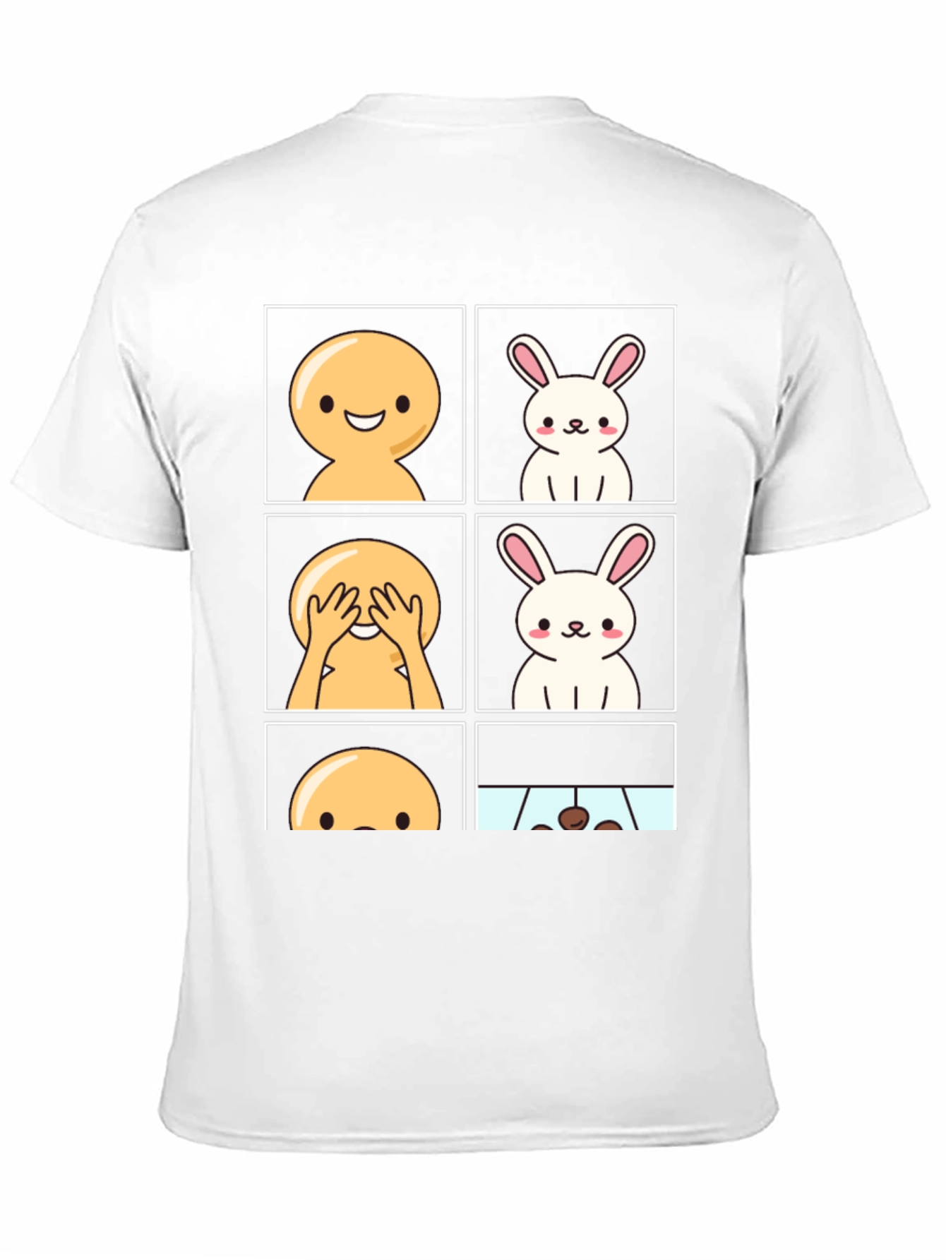 Funny Peek-a-Boo Bunny T-Shirt