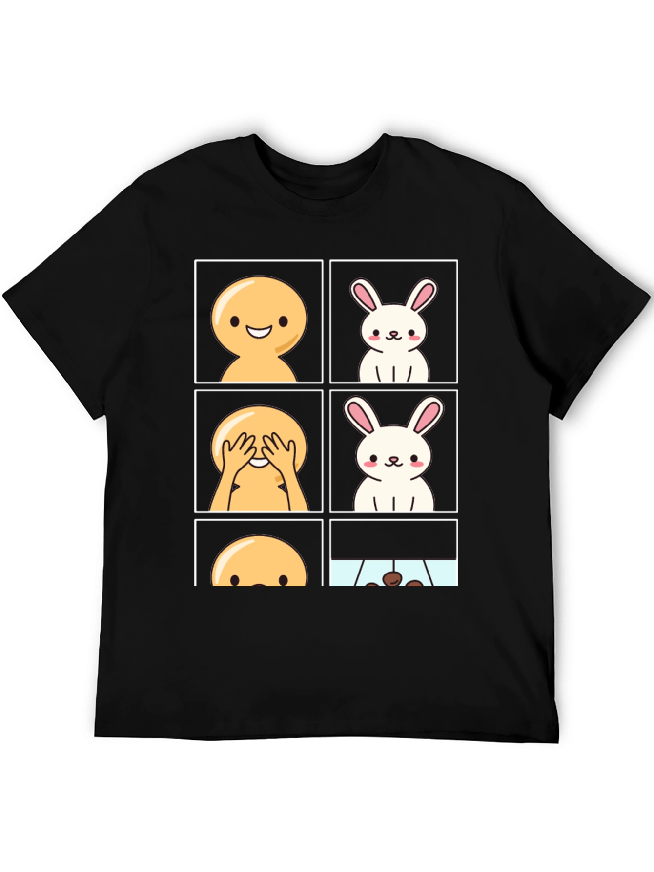 Funny Peek-a-Boo Bunny T-Shirt
