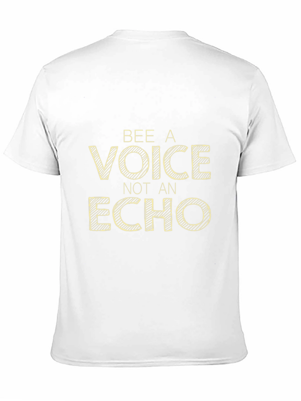 Bee A Voice Not An Echo Black Graphic Tee