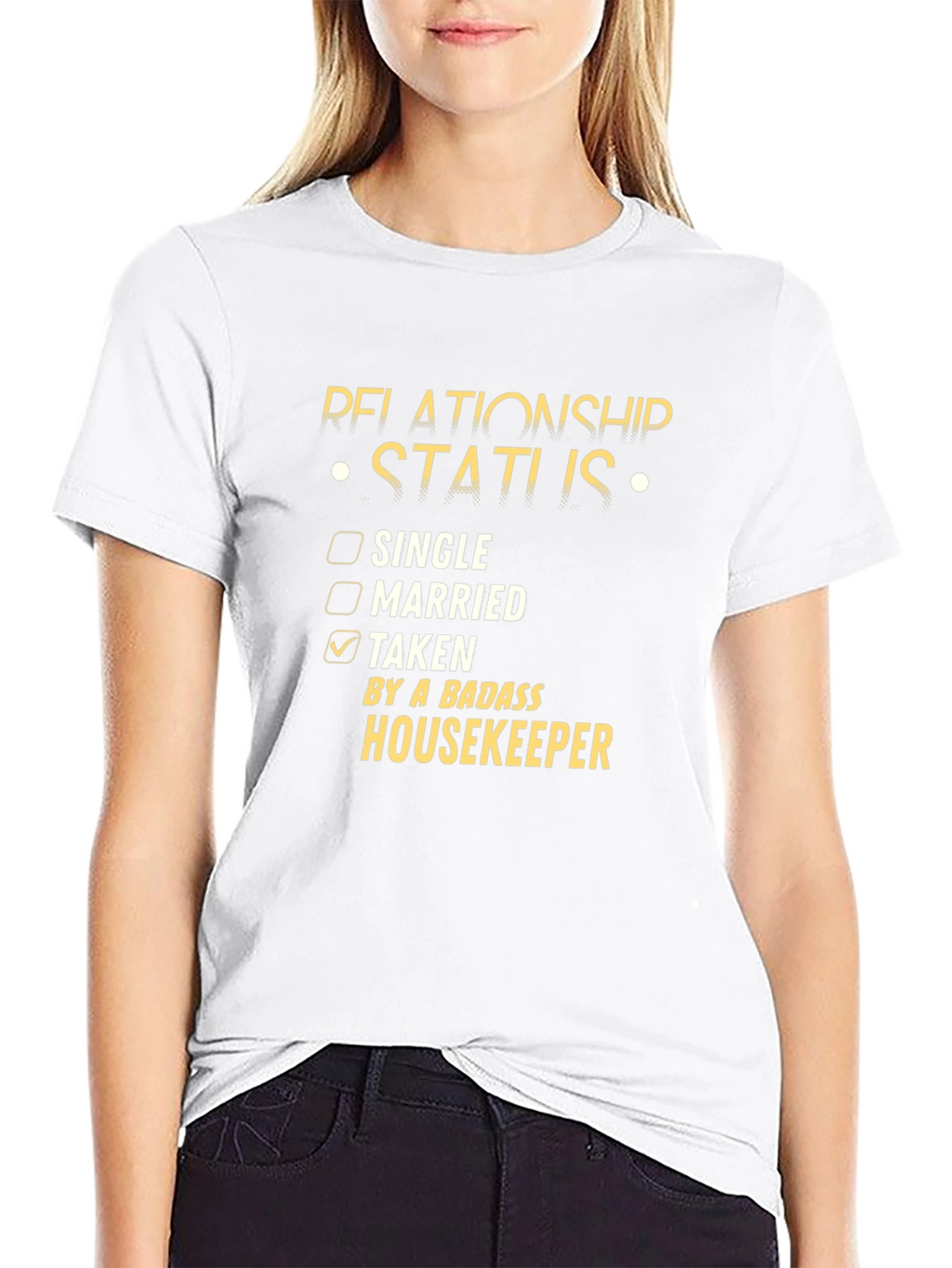 Relationship Status: Taken by a Badass Housekeeper T-Shirt