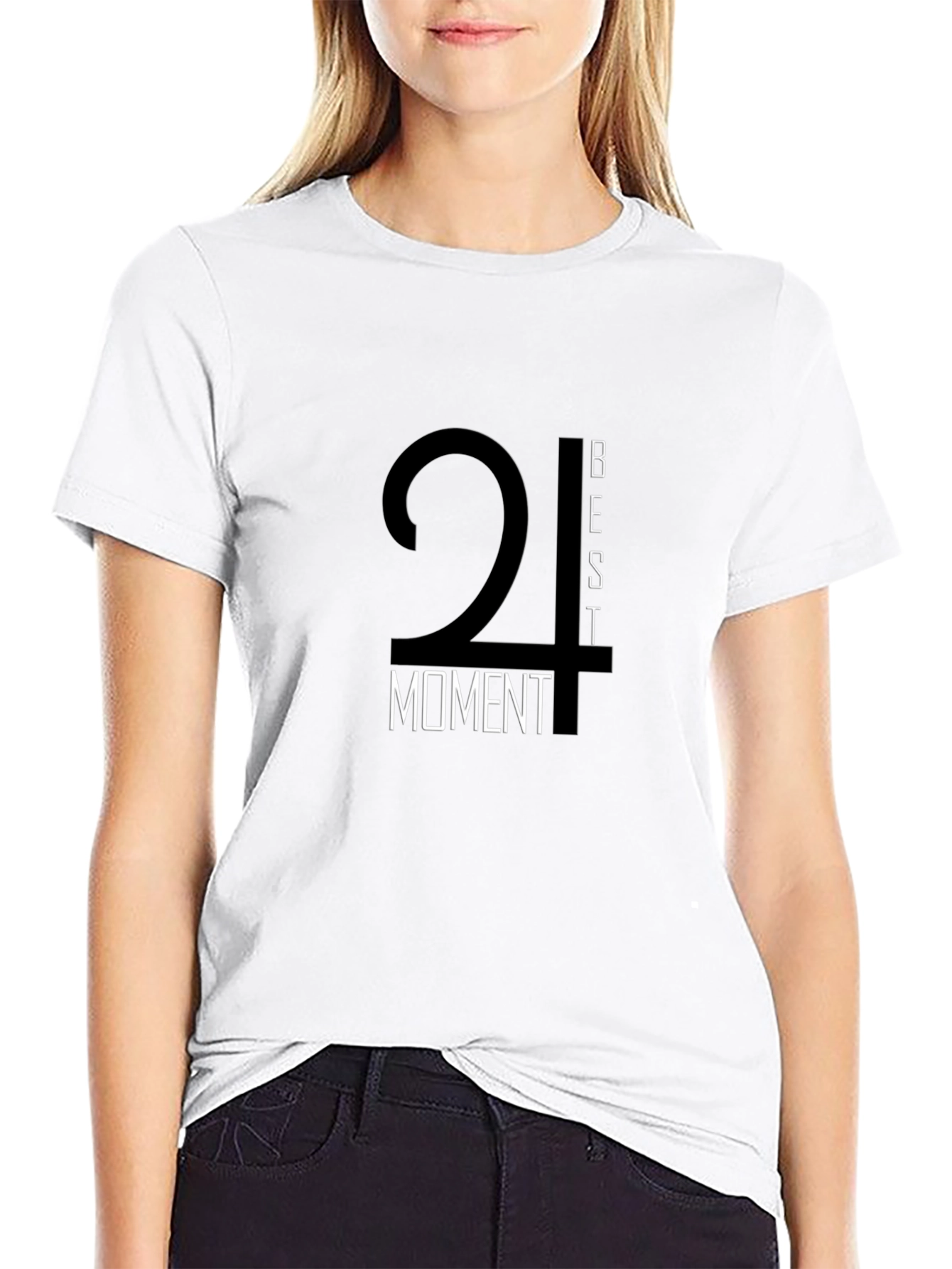 Best Moment Black Graphic Tee