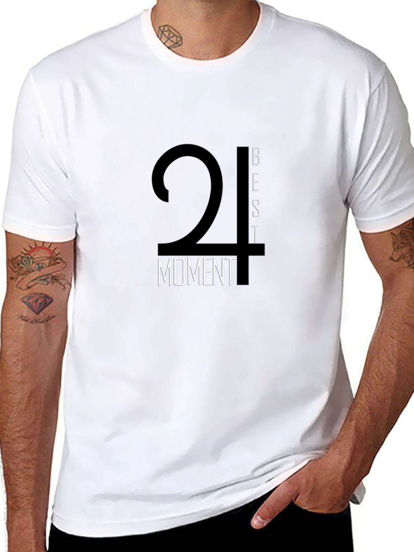 Best Moment Black Graphic Tee