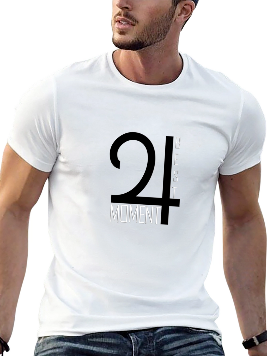 Best Moment Black Graphic Tee