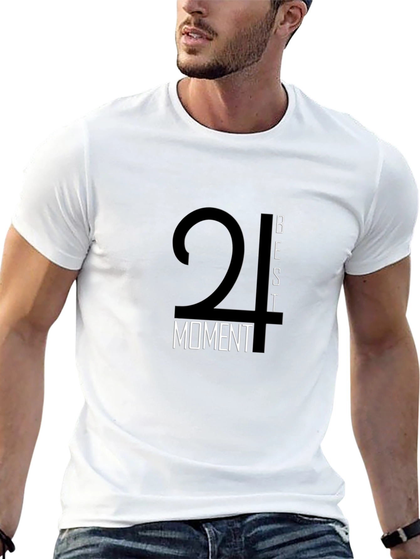 Best Moment Black Graphic Tee