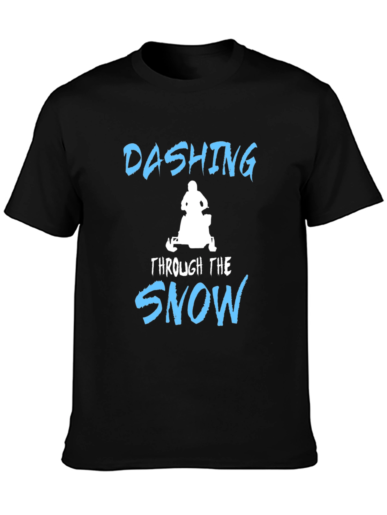 Dashing Through the Snow T-Shirt - Black