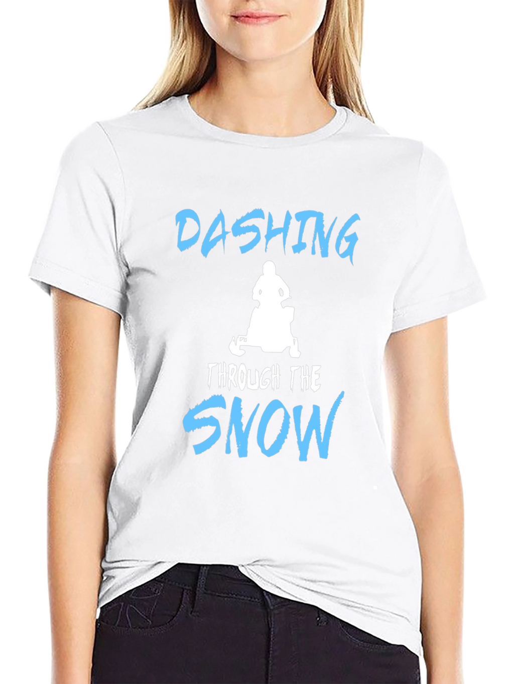 Dashing Through the Snow T-Shirt - Black