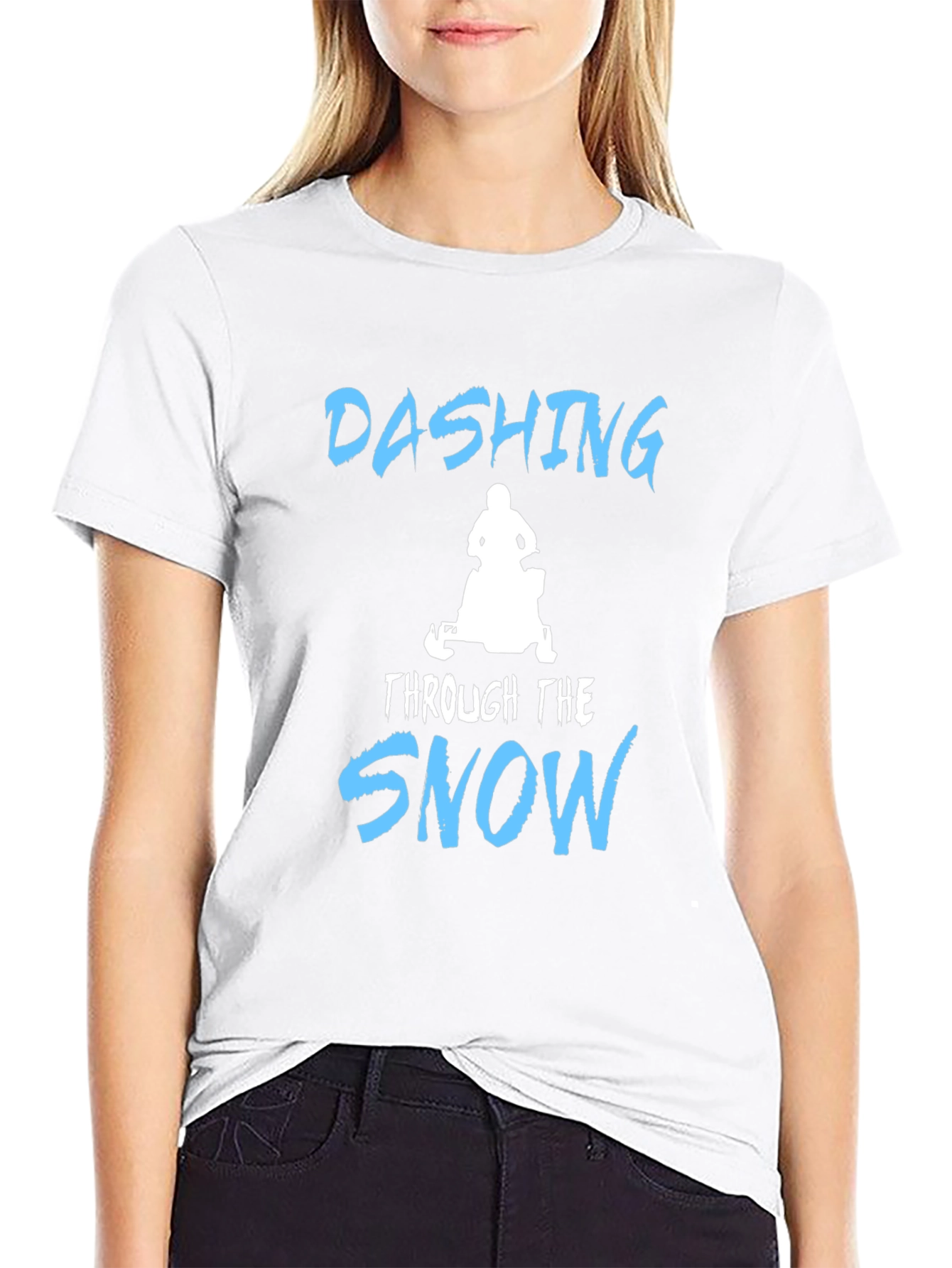 Dashing Through the Snow T-Shirt - Black