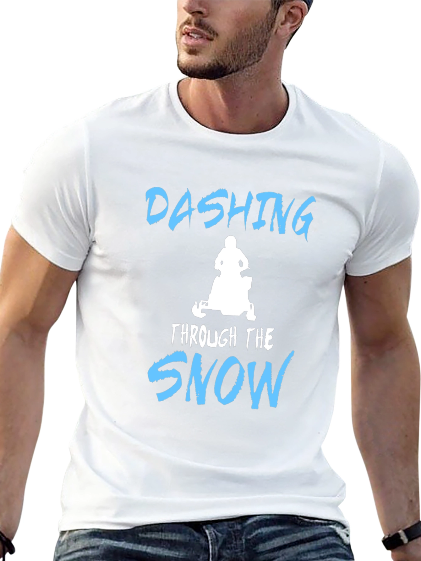 Dashing Through the Snow T-Shirt - Black