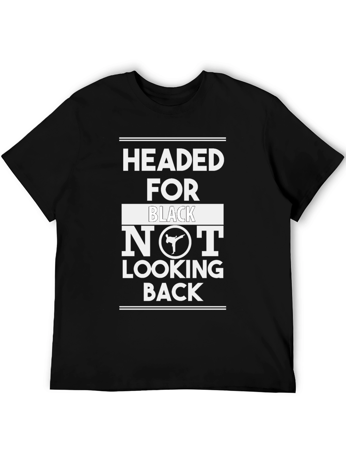 Headed for Black Belt T-Shirt - Martial Arts Graphic Tee