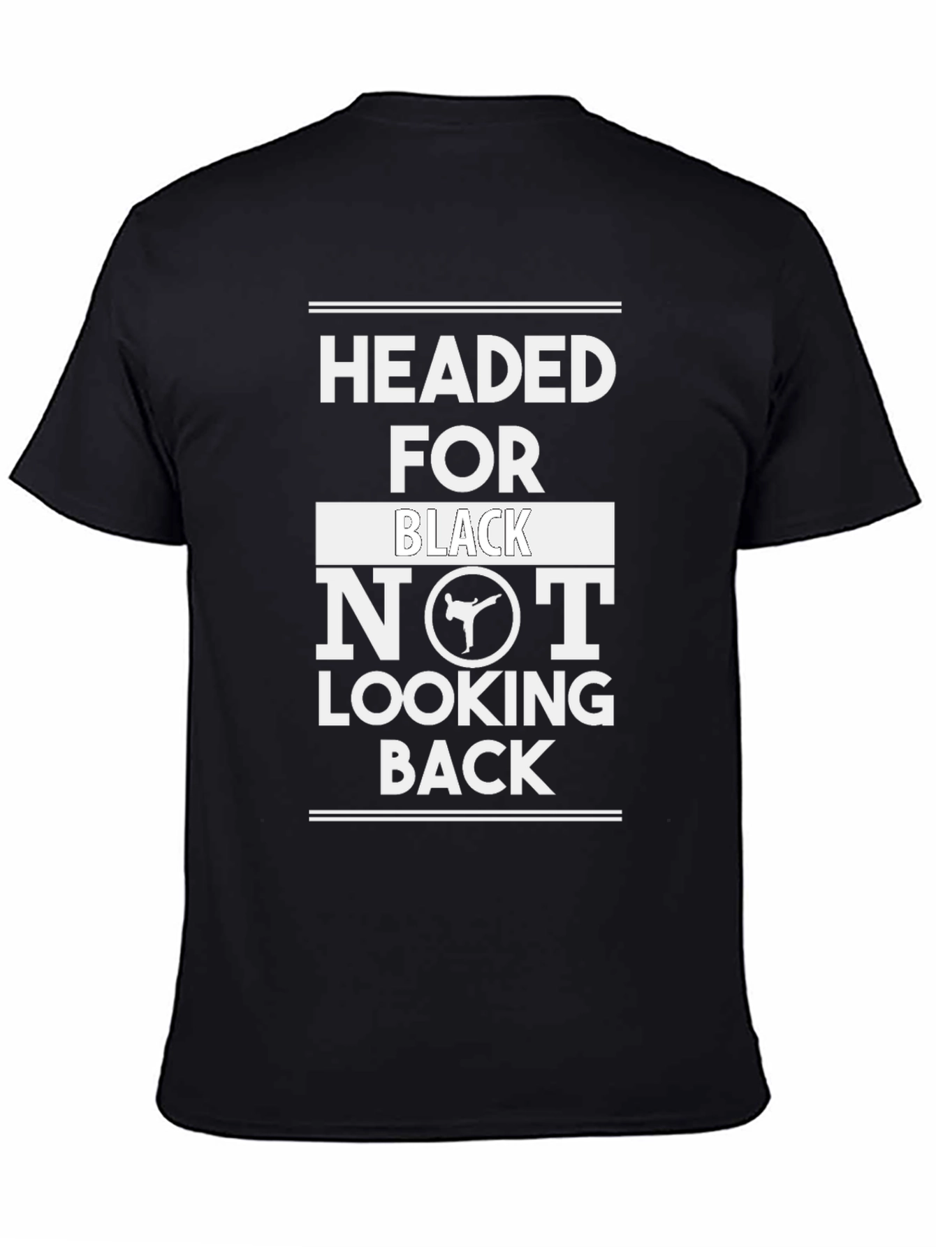 Headed for Black Belt T-Shirt - Martial Arts Graphic Tee