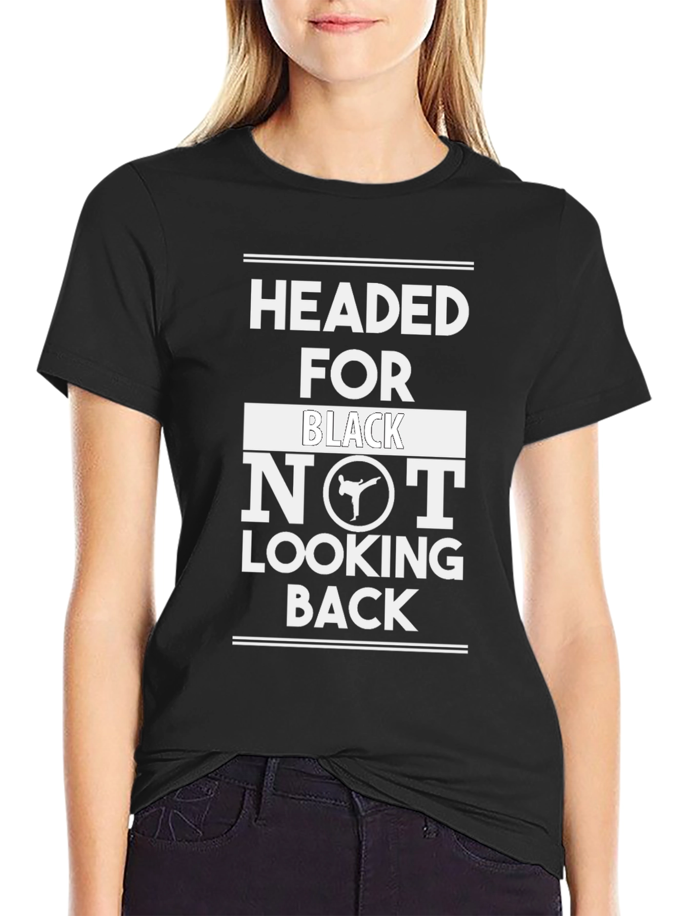 Headed for Black Belt T-Shirt - Martial Arts Graphic Tee