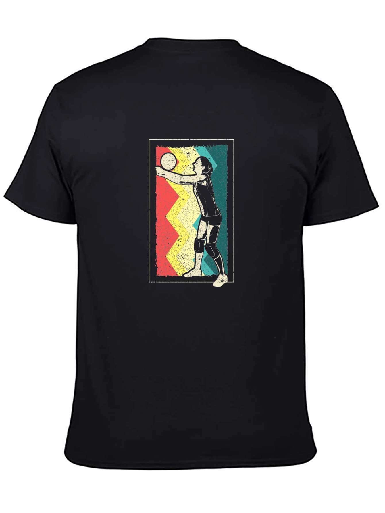 Retro Volleyball Player Graphic Tee