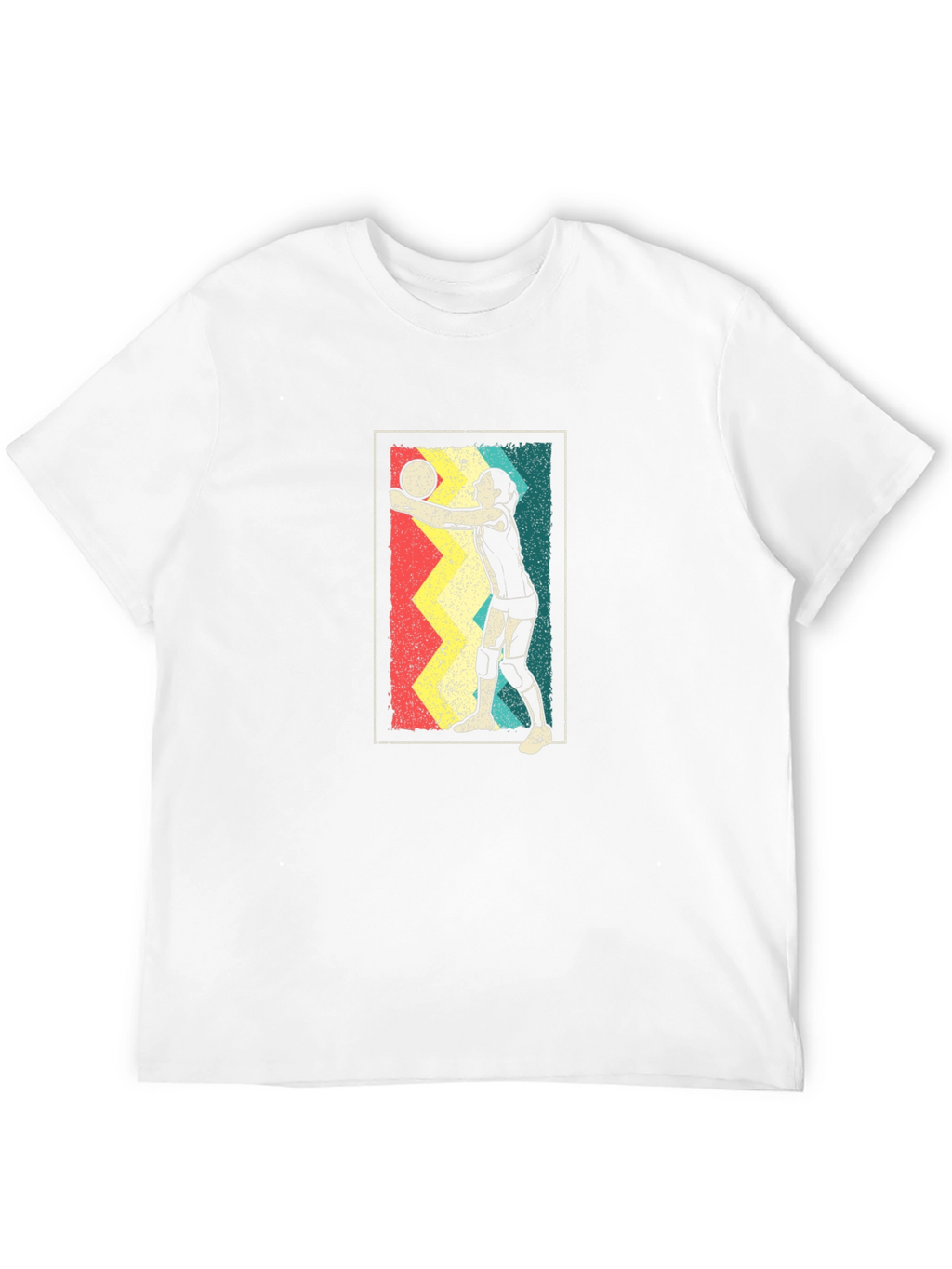 Retro Volleyball Player Graphic Tee