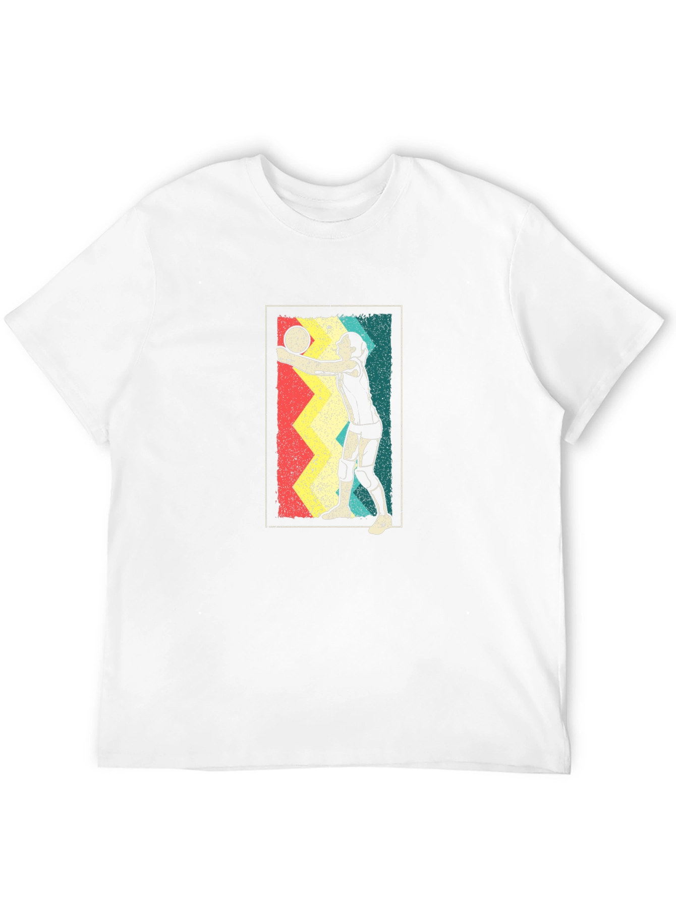 Retro Volleyball Player Graphic Tee