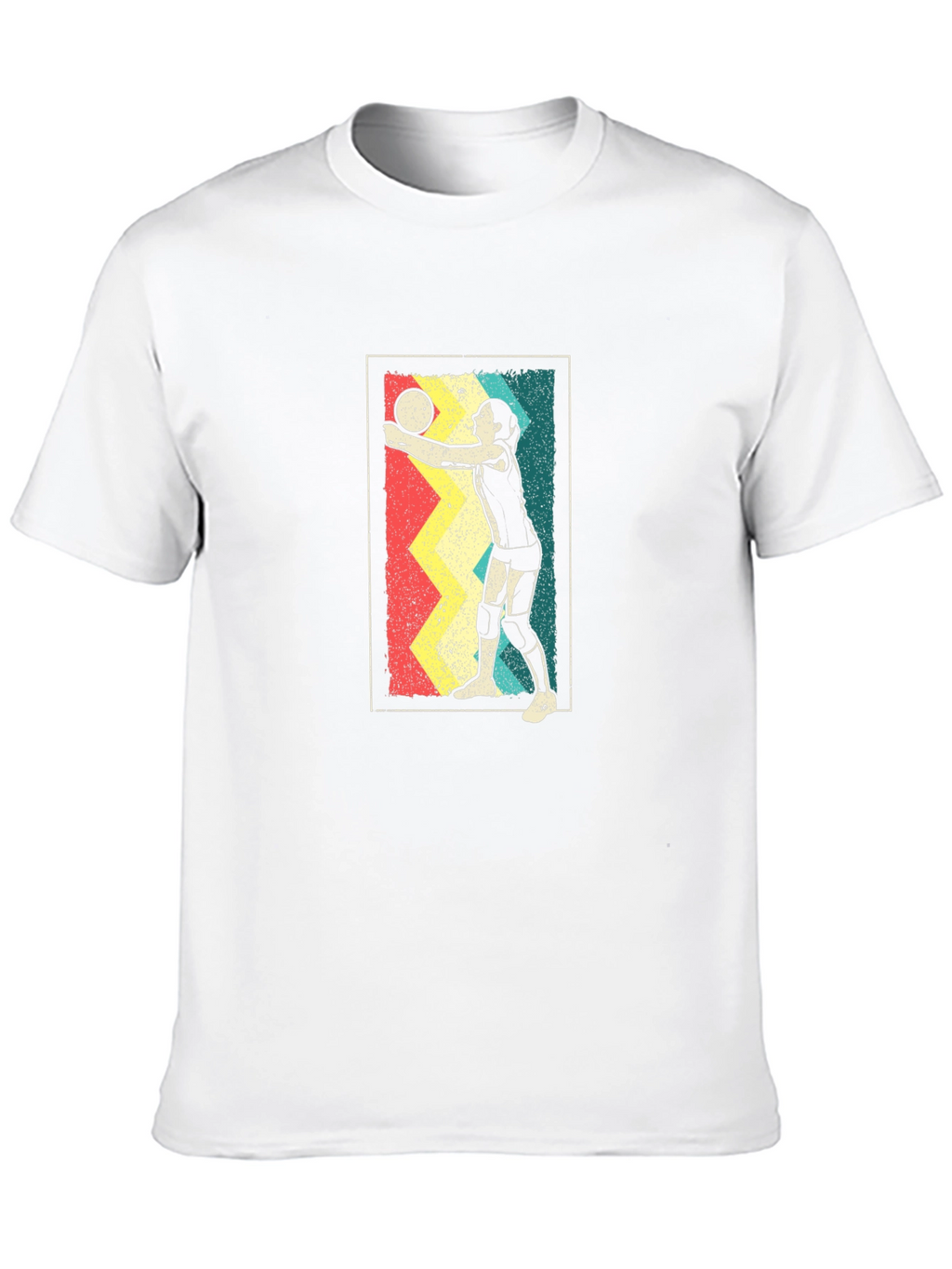 Retro Volleyball Player Graphic Tee