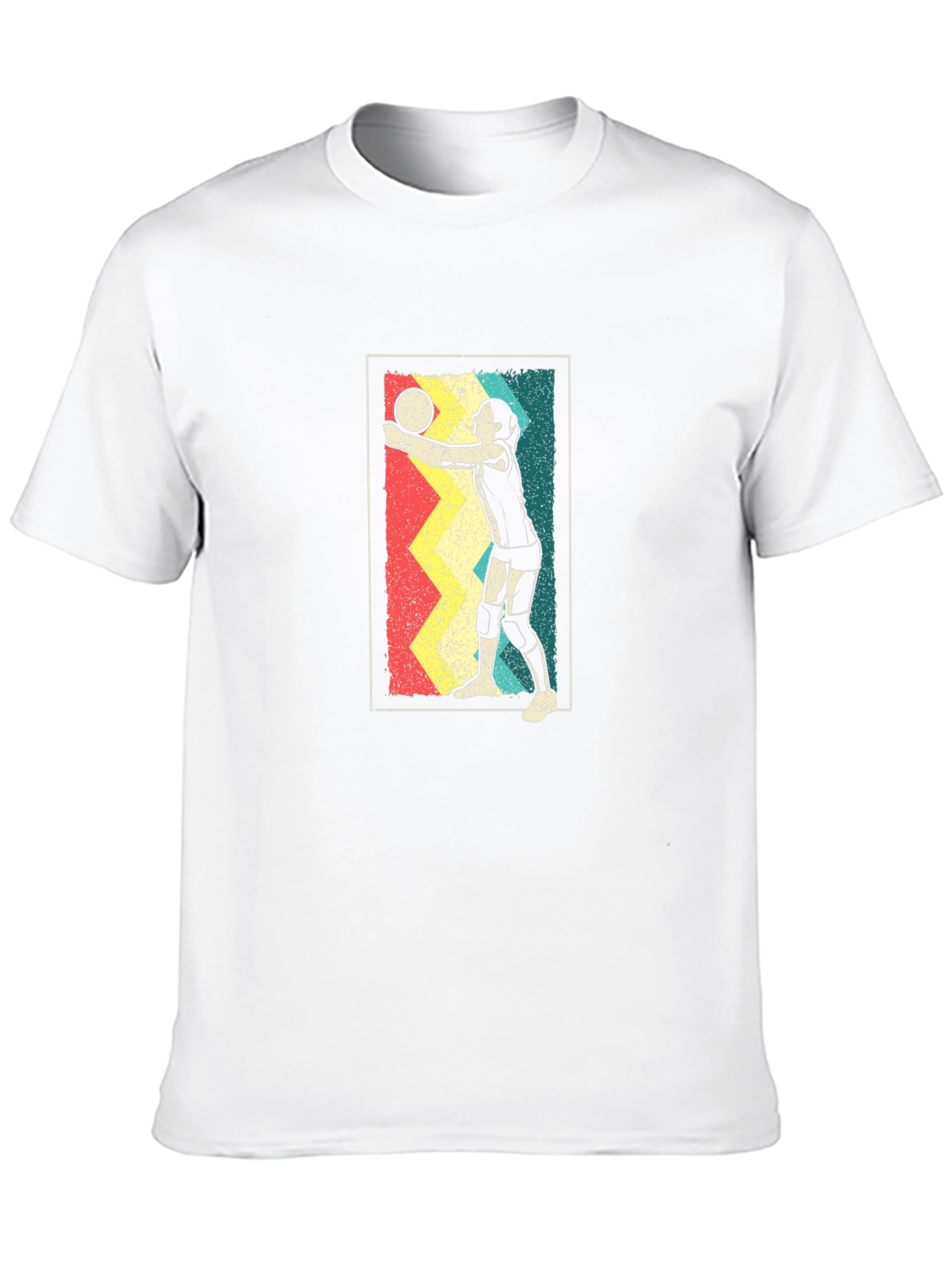 Retro Volleyball Player Graphic Tee