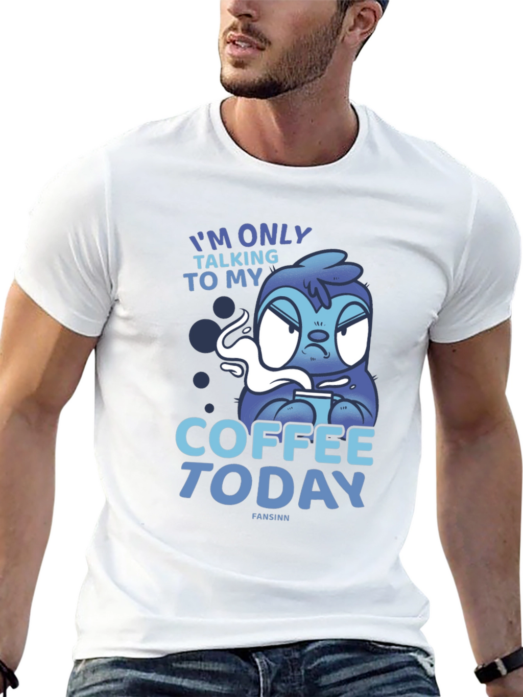 Coffee Today Sloth Tee - Relaxed Fit Graphic T-Shirt