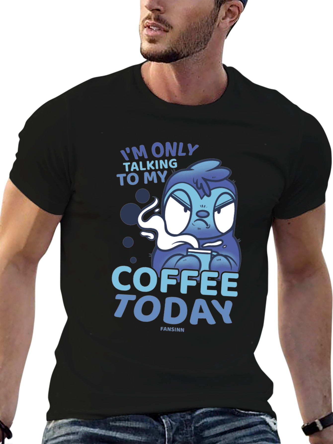 Coffee Today Sloth Tee - Relaxed Fit Graphic T-Shirt