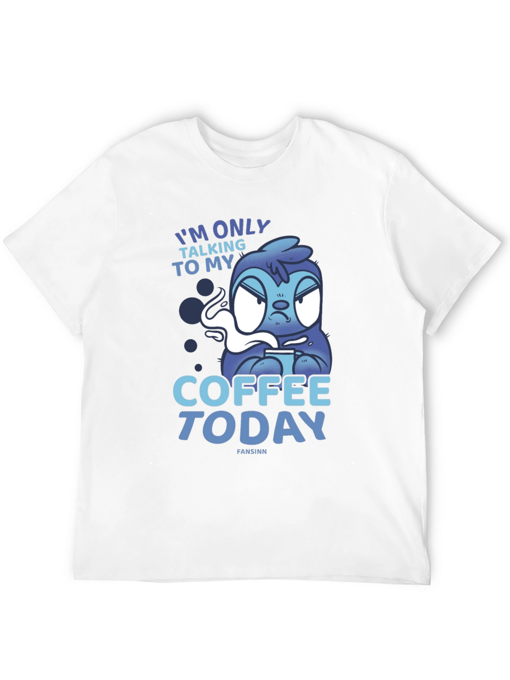 Coffee Today Sloth Tee - Relaxed Fit Graphic T-Shirt