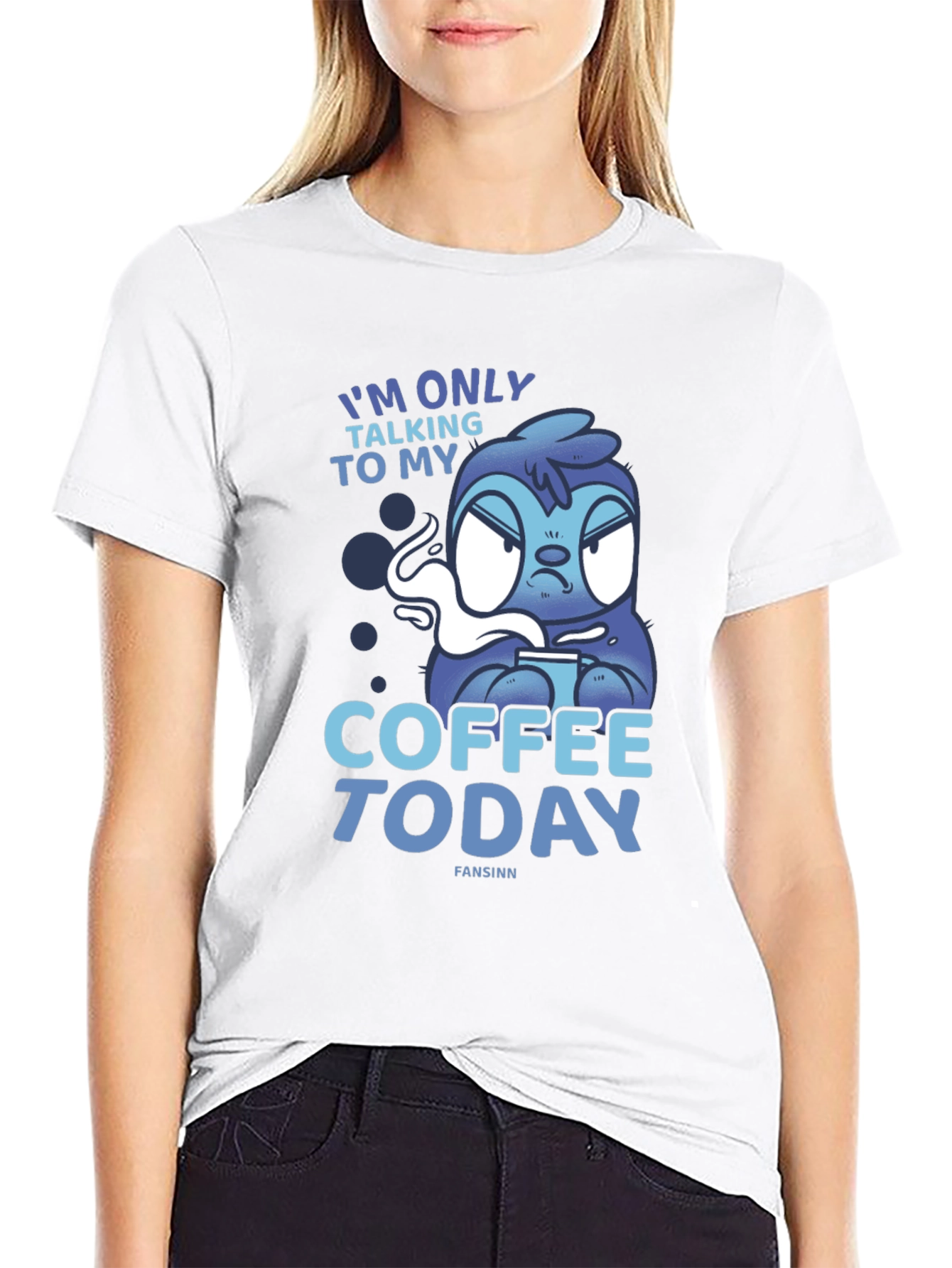 Coffee Today Sloth Tee - Relaxed Fit Graphic T-Shirt