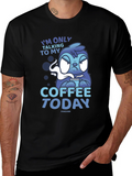 Coffee Today Sloth Tee - Relaxed Fit Graphic T-Shirt
