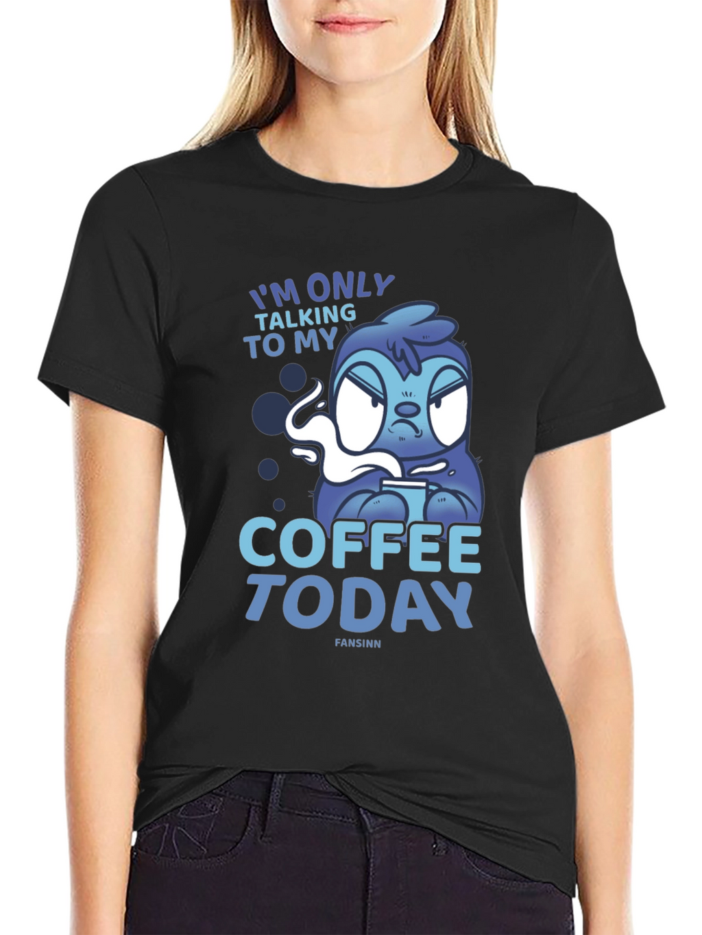 Coffee Today Sloth Tee - Relaxed Fit Graphic T-Shirt