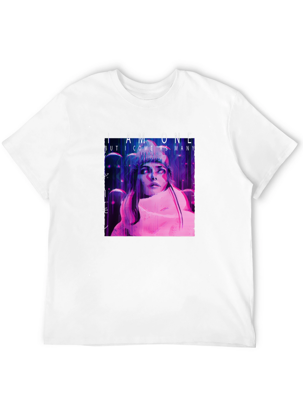 I Am One Graphic Print Black T-Shirt