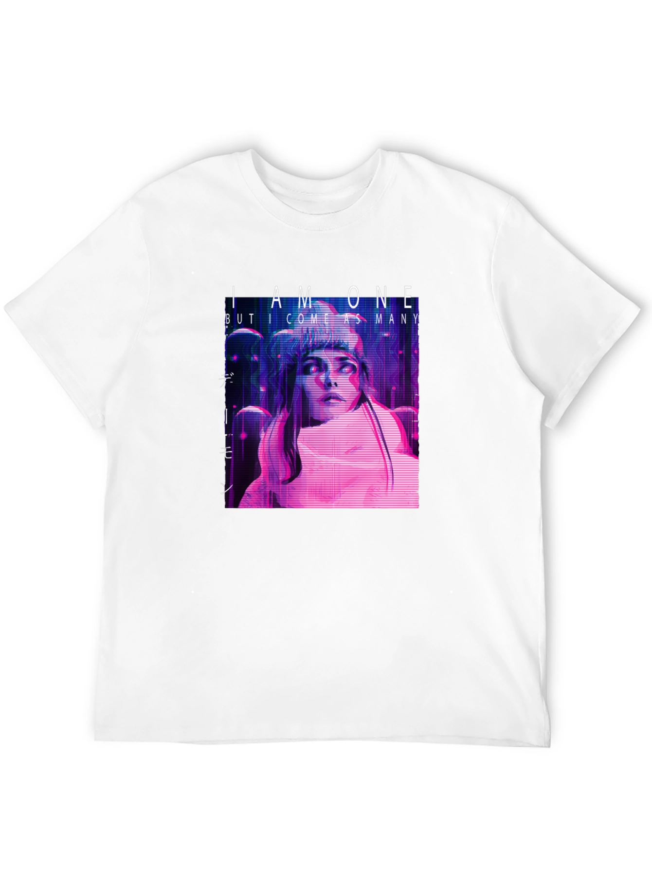 I Am One Graphic Print Black T-Shirt