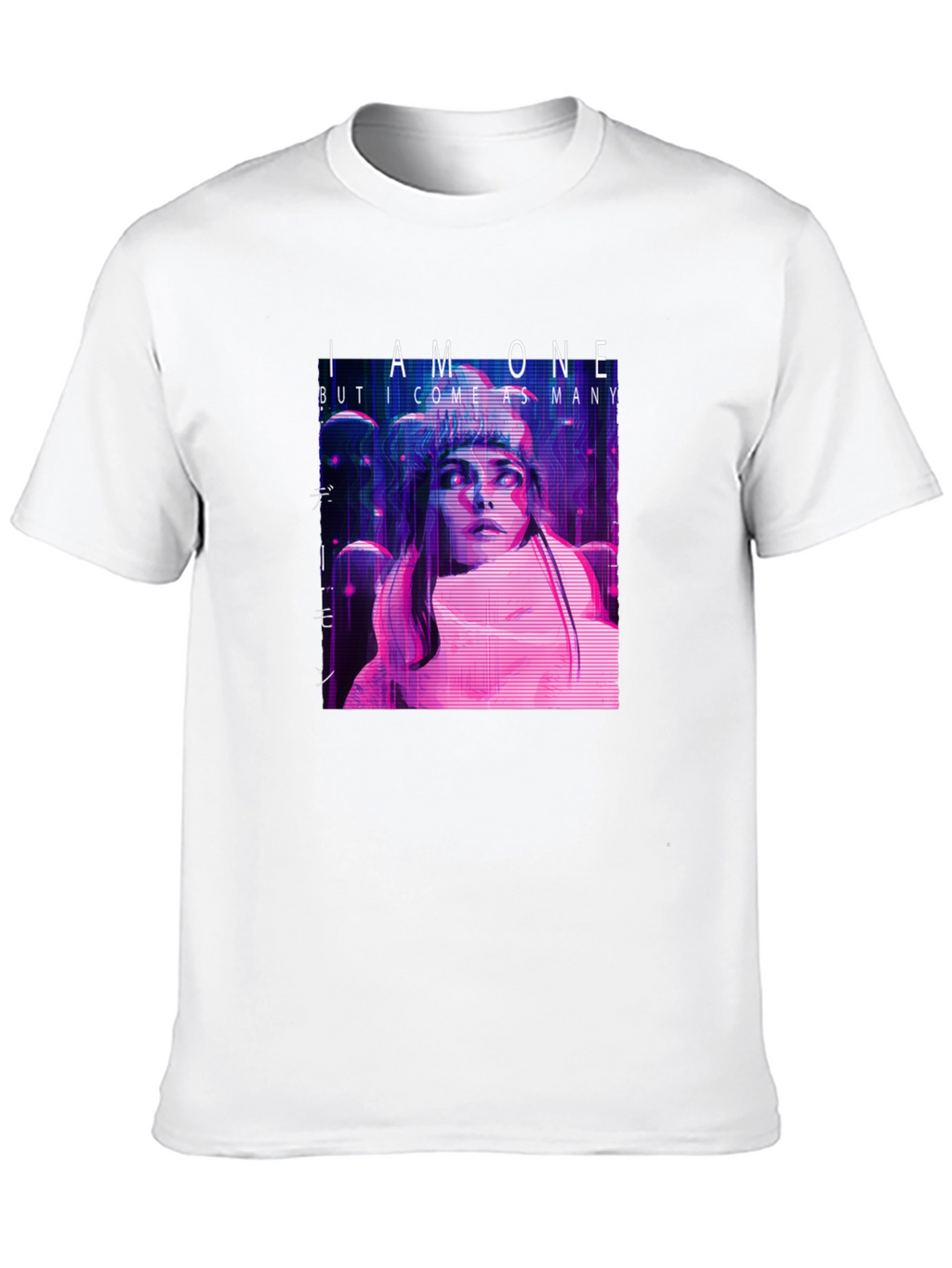 I Am One Graphic Print Black T-Shirt